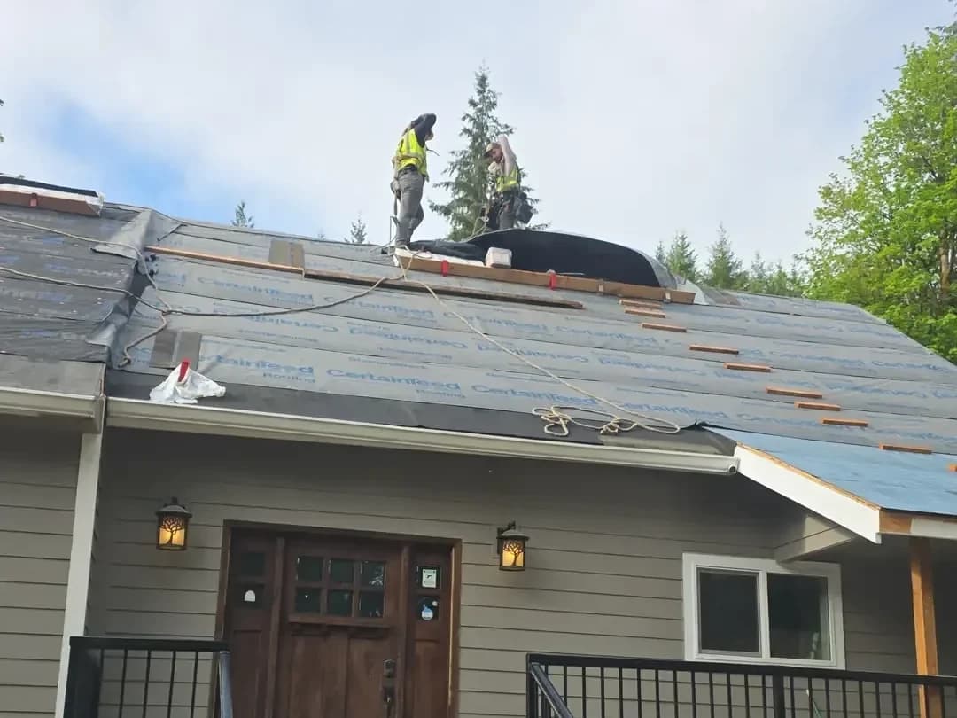 Roofing project — Green O Construction, Beaverton / Portland metro