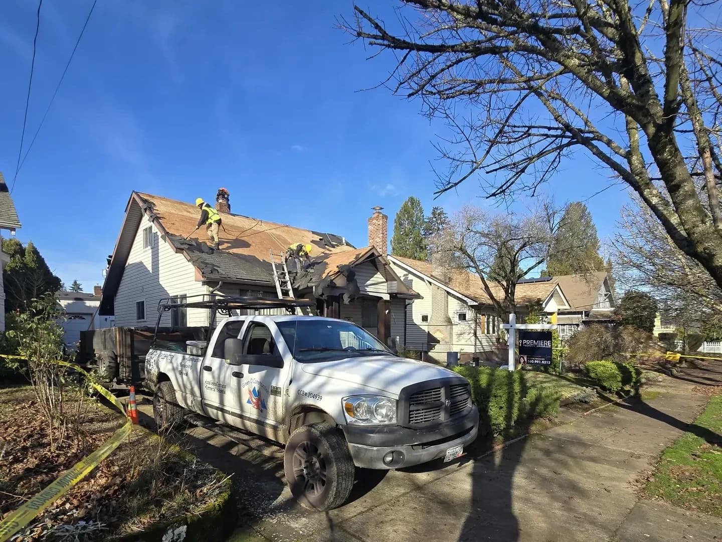 Roofing project — Green O Construction, Beaverton / Portland metro