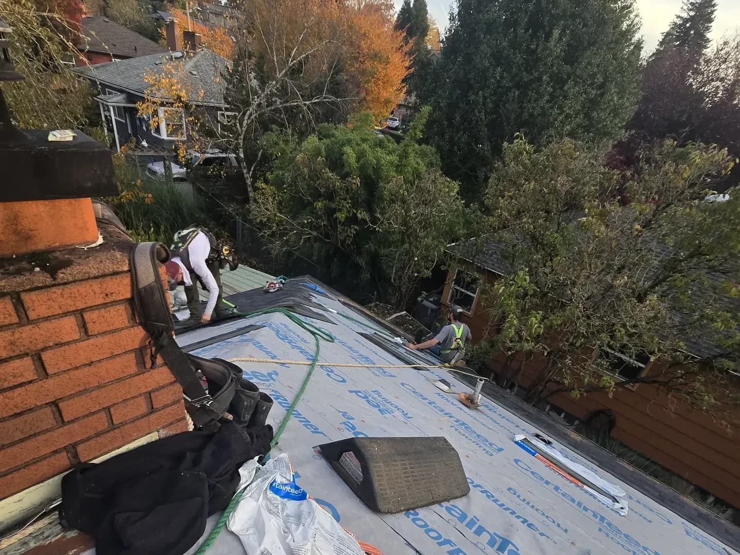 Roofing project — Green O Construction, Beaverton / Portland metro